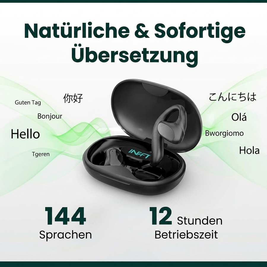 🎧 UniTalk™ Buds – KI Echtzeit-Übersetzer Kopfhörer